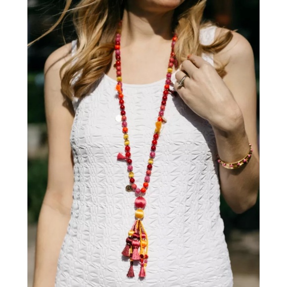 KATE SPADE • Pretty Poms Tassel Pendant Necklace - Picture 2 of 9